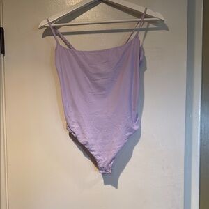 Lavender Spaghetti Strap Bodysuit